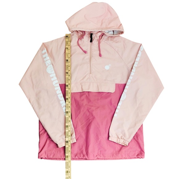 The Hundreds Dell 2 Anorak Jacket Windbreaker Nylon Pink Streetwear Size Medium - Picture 12 of 15